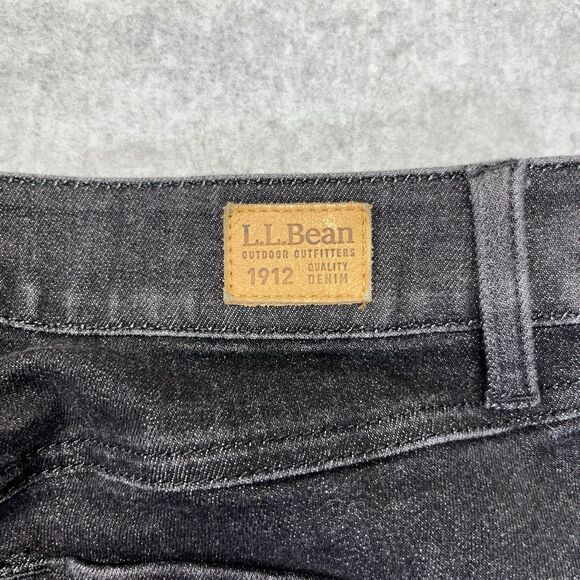 L.L. Bean BeanFlex Jeans Women’s 12R Black Skinny Leg Favorite Fit Denim - Picture 16 of 16